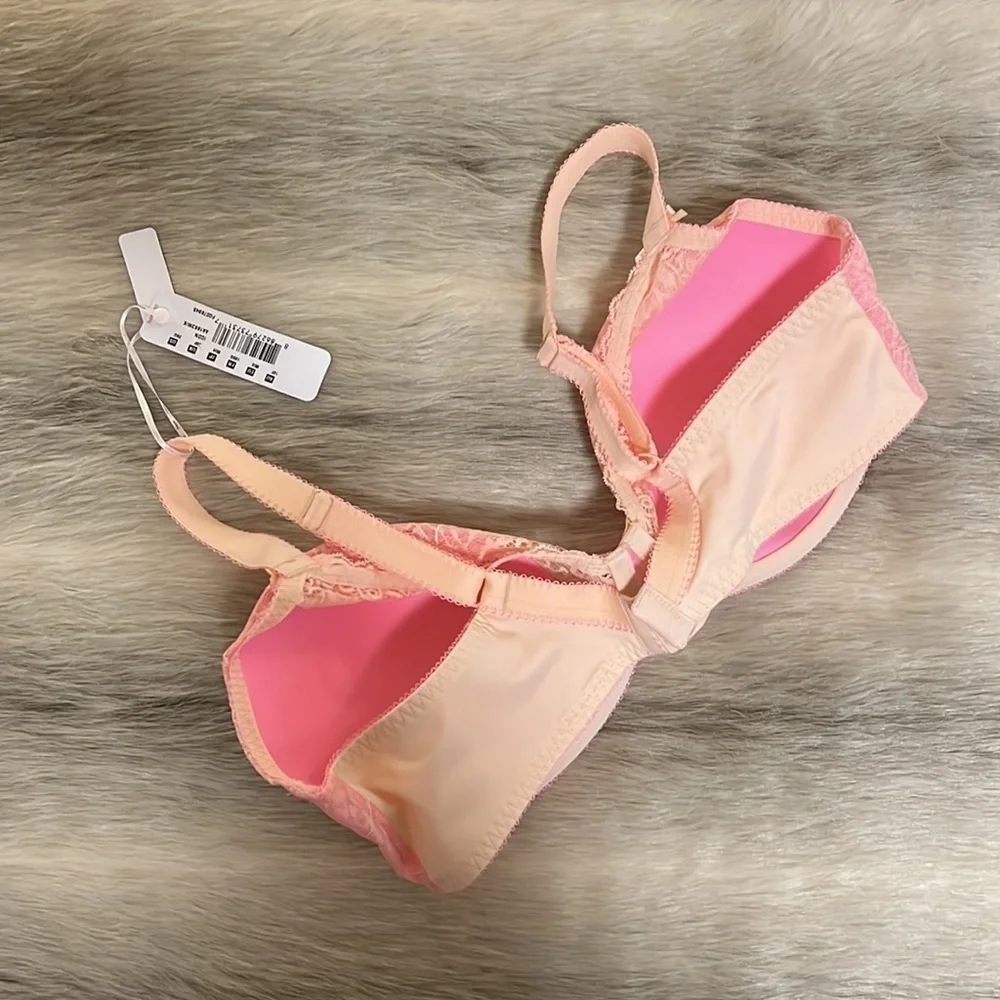 New FREYA ICON AA16633MIX Pink Nude Lace 38G Underwire Sexy Bow Bra